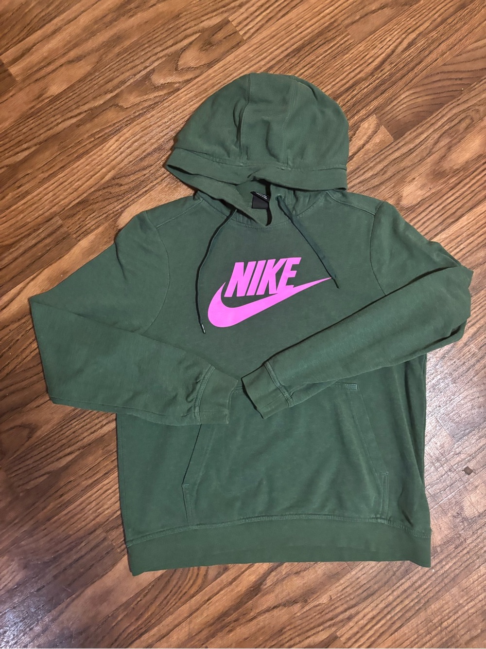 Nike Single Swoosh Full Spell Out Woman’s Hoodie Sweatshirt * Medium.